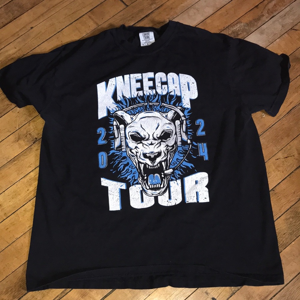 Detroit‎ lions Kneecap 2024 Tour Graphic Tee - Black & Blue